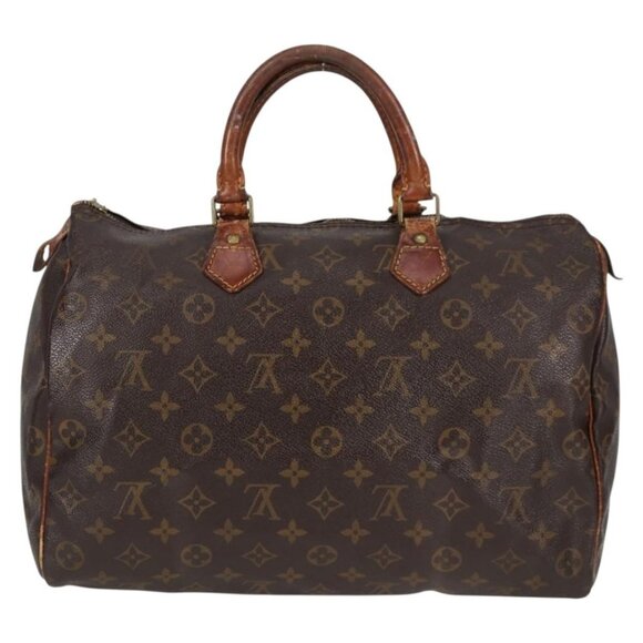 LOUIS VUITTON Monogram Speedy 35 Hand Bag - Picture 3 of 15